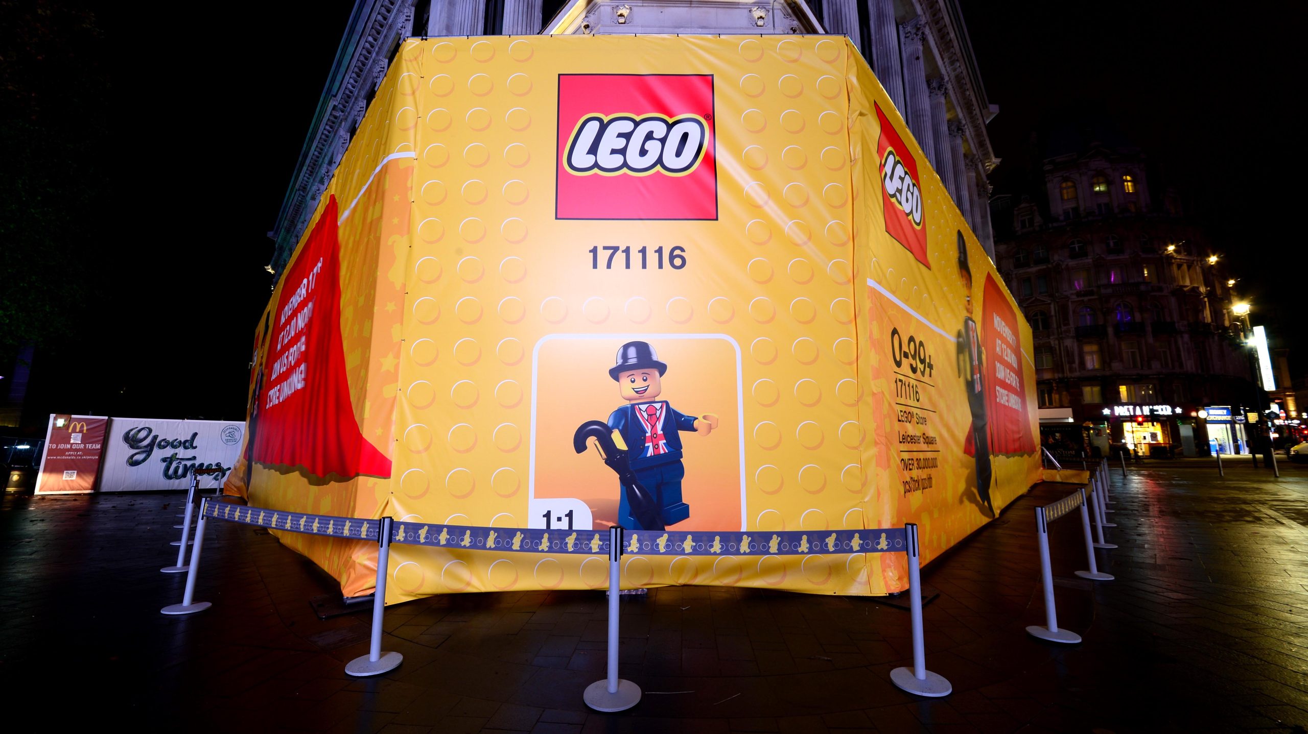 Hollywood Monster Unveils works at Lego and Piccadilly Circus