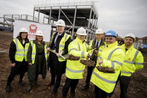 Image 1 Dunstall Park Primary School Sod-cutting ceremony marks the start of new Tamworth school