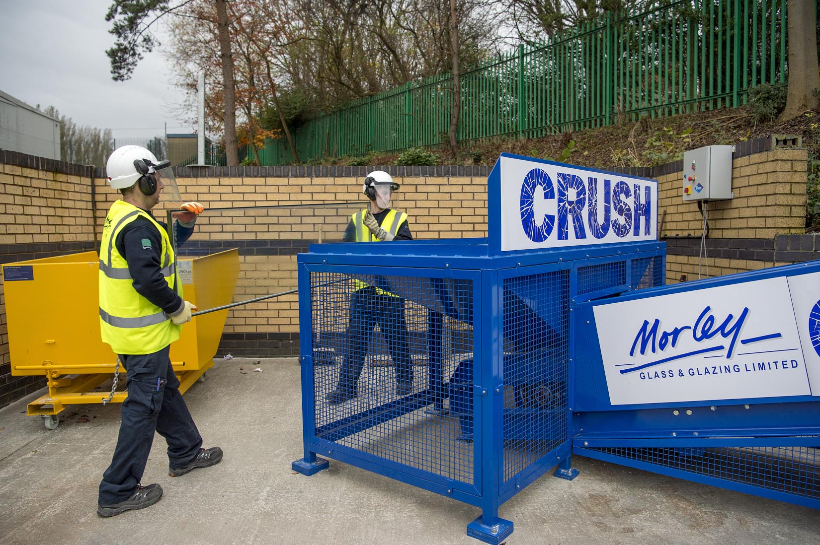 img0168Low Res 1 Morley Glass crusher reaches 200 tonne recycling landmark