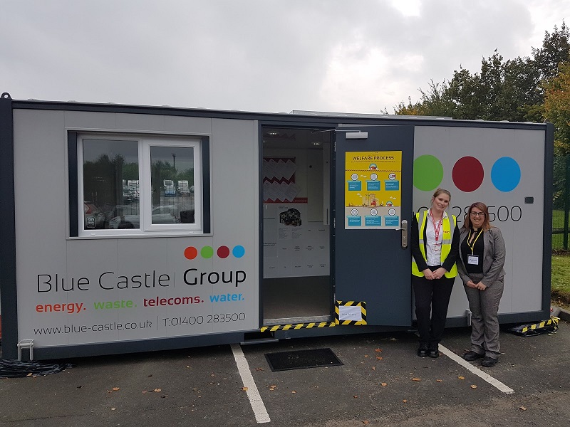 Eon UK PLC Display Blue Castle Group Welfare Units