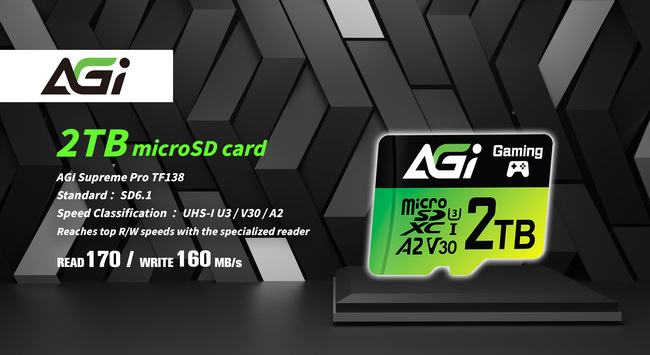 Revolutionary 2TB microSD Card by AGI Technology Makes Global Entrance